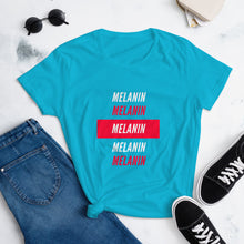 Load image into Gallery viewer, "Melanin" White Ink T-Shirt