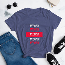 Load image into Gallery viewer, "Melanin" White Ink T-Shirt