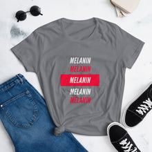 Load image into Gallery viewer, "Melanin" White Ink T-Shirt