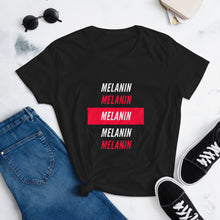 Load image into Gallery viewer, "Melanin" White Ink T-Shirt