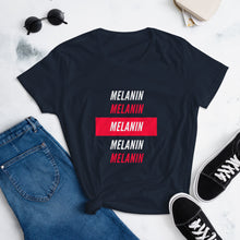 Load image into Gallery viewer, "Melanin" White Ink T-Shirt