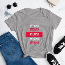 Load image into Gallery viewer, "Melanin" White Ink T-Shirt