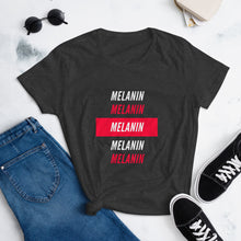 Load image into Gallery viewer, "Melanin" White Ink T-Shirt