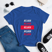 Load image into Gallery viewer, "Melanin" White Ink T-Shirt
