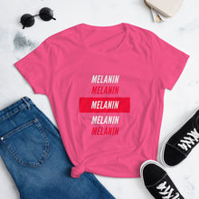 Load image into Gallery viewer, "Melanin" White Ink T-Shirt
